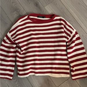 Ralph Lauren Women’s red & white stripe sweater